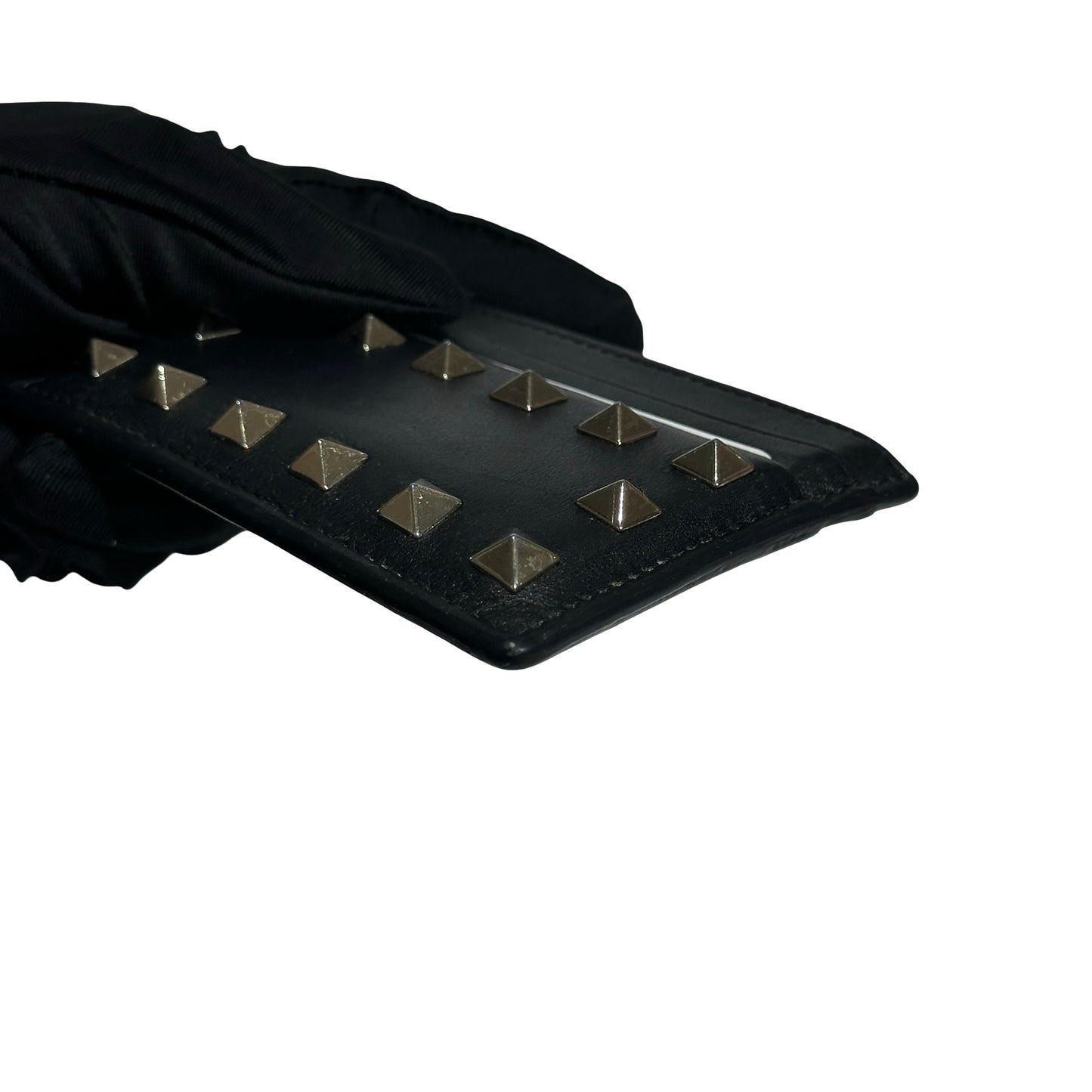 Used VALENTINO Card Holder Card Holder Black GHW