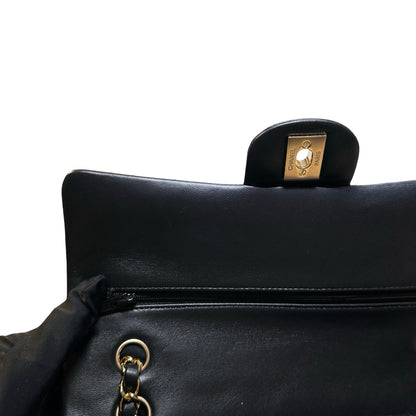 Used CHANEL Lambskin CF 25 Chain shoulder bag Black GHW