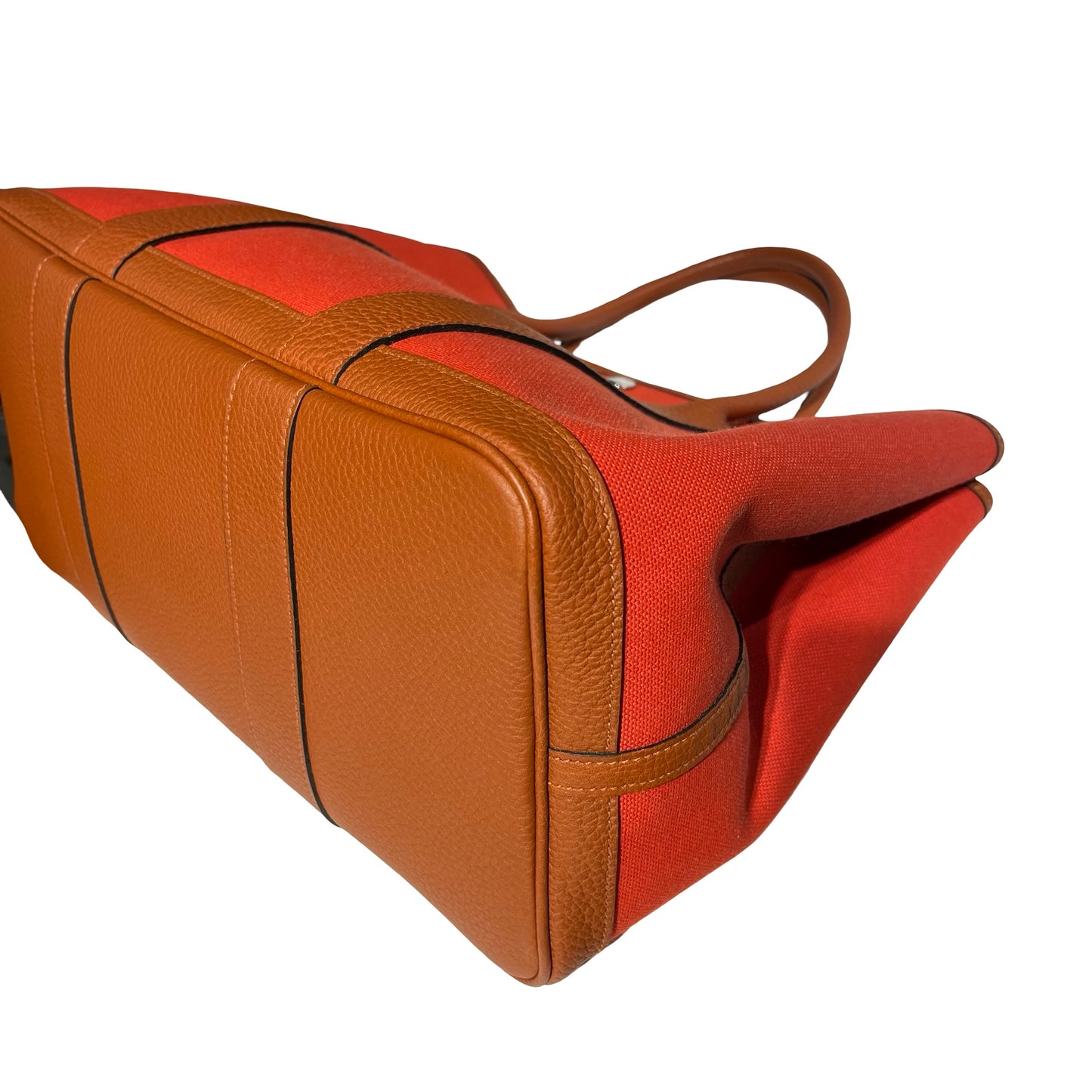 Used HERMÈS GP36 Tote Bag Red Brown PHW