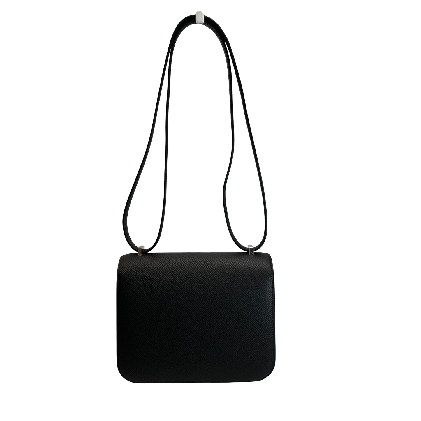 Brand New HERMES Epsom Mini Constance Shoulder Bag Black PHW