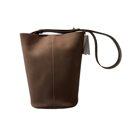 Used AGHES B Shoulder Shoulder Bag Brown GHW