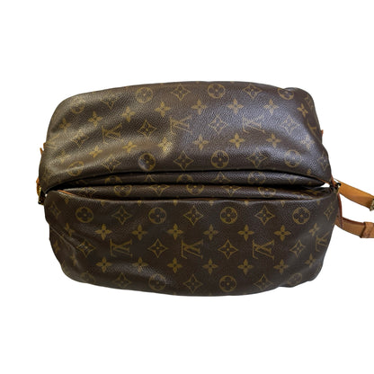 Used LOUIS VUITTON Monogram Saumur Messenger Bag Brown