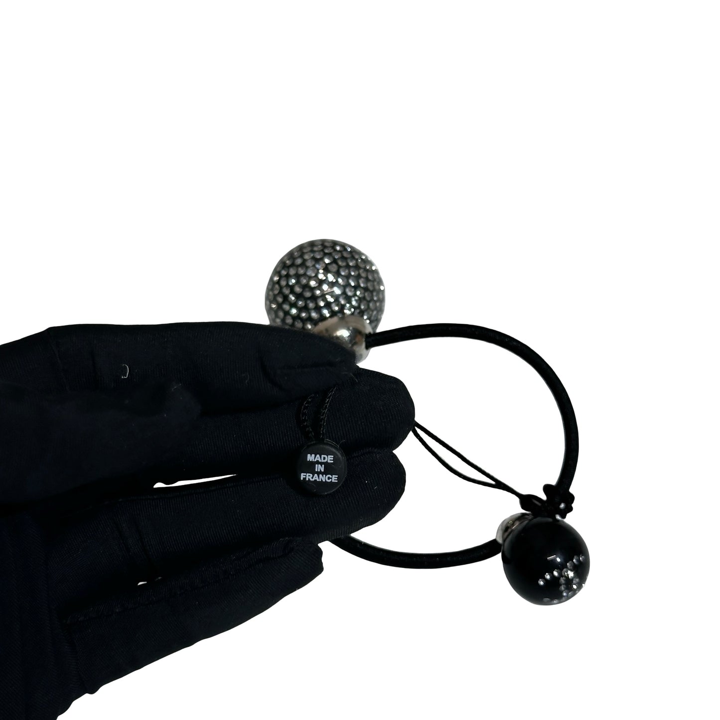 New CHANEL Hair Tie Hair Tie Black PHW