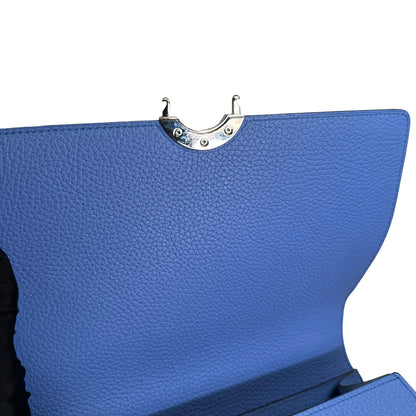 Used MOYNAT Taurillon Rejane Handbag Blue