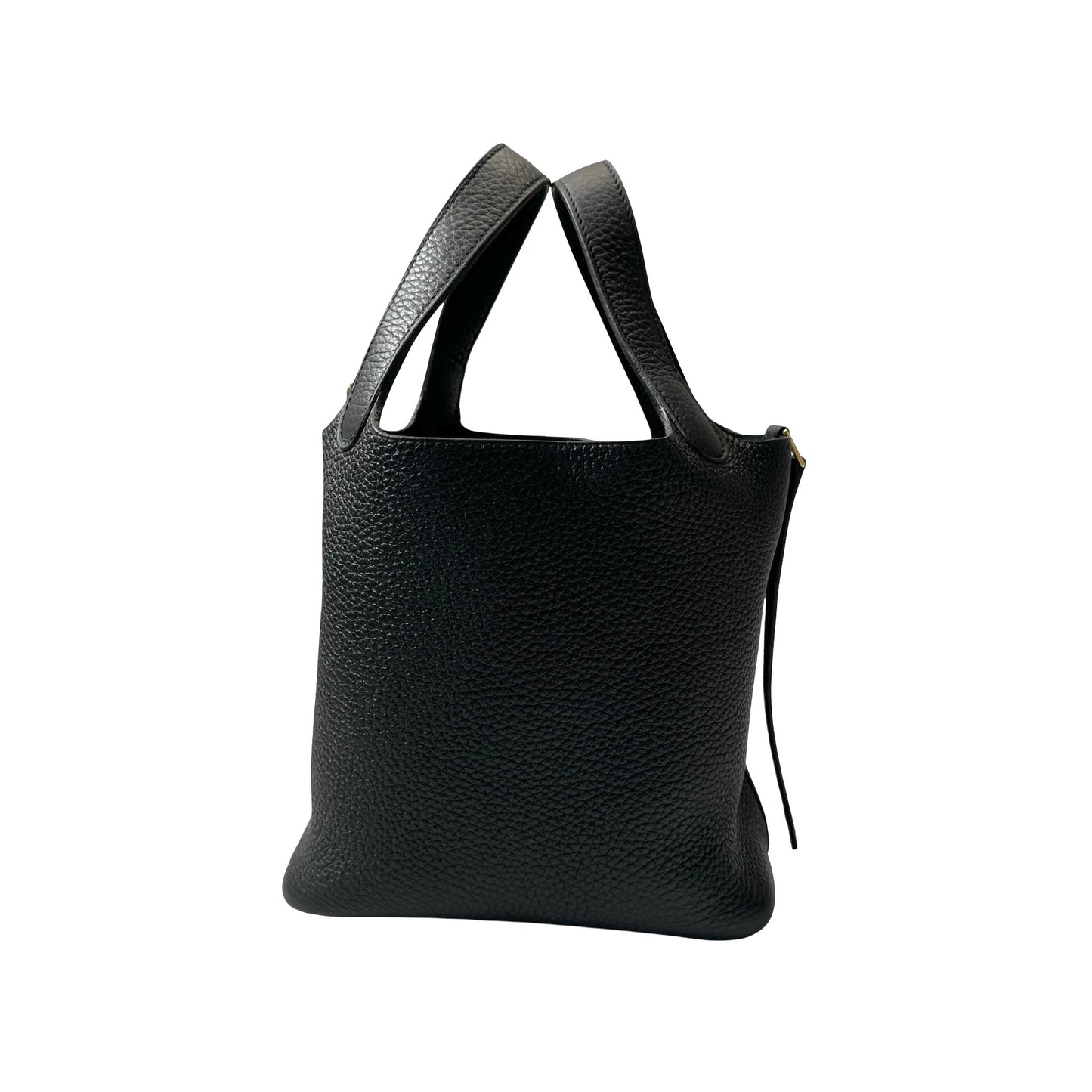 Unused HERMÈS Picotin 18 Handbag Black GHW