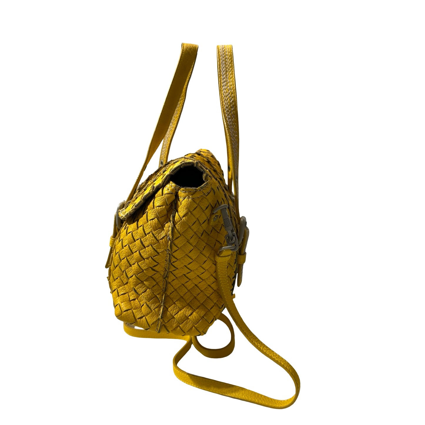 Used BOTTEGA VENETA 2 Way Shoulder Shoulder Bag Sunshine Yellow