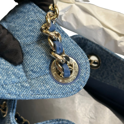 Brand New CHANEL Denim Denim Bag Handbag Blue