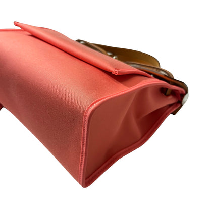 Used HERMÈS Herbag 31 Cross Body Bag Pink Brown PHW