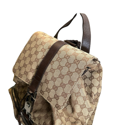 Used GUCCI GG Canvas GG Canvas Backpack Backpack Brown Beige