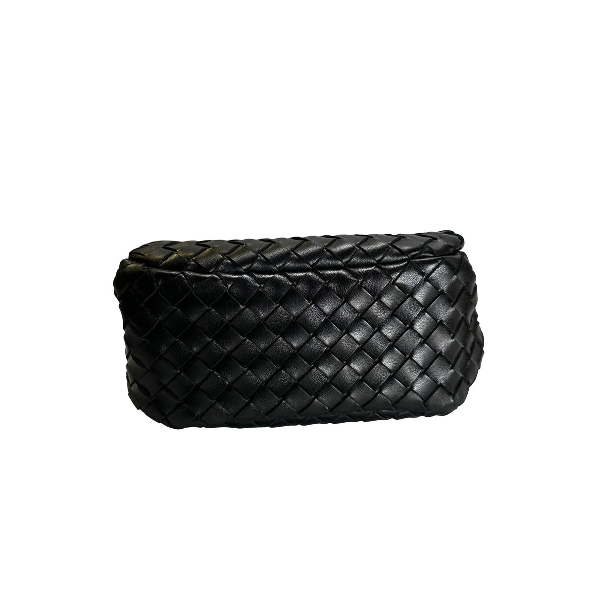 Used BOTTEGA VENETA Intrecciato Leather Jodie Handbag Black