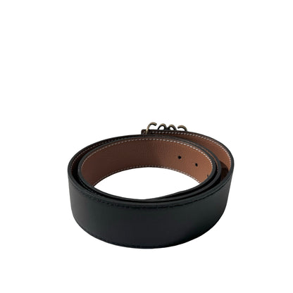 Used LOEWE Belt Black Brown GHW