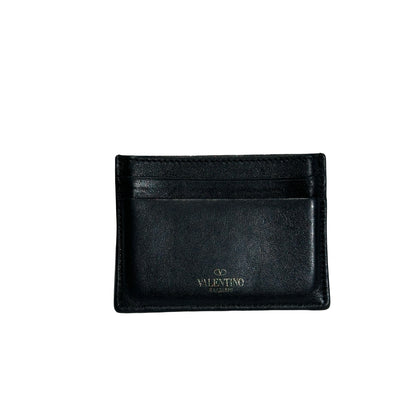 Used VALENTINO Card Holder Card Holder Black GHW