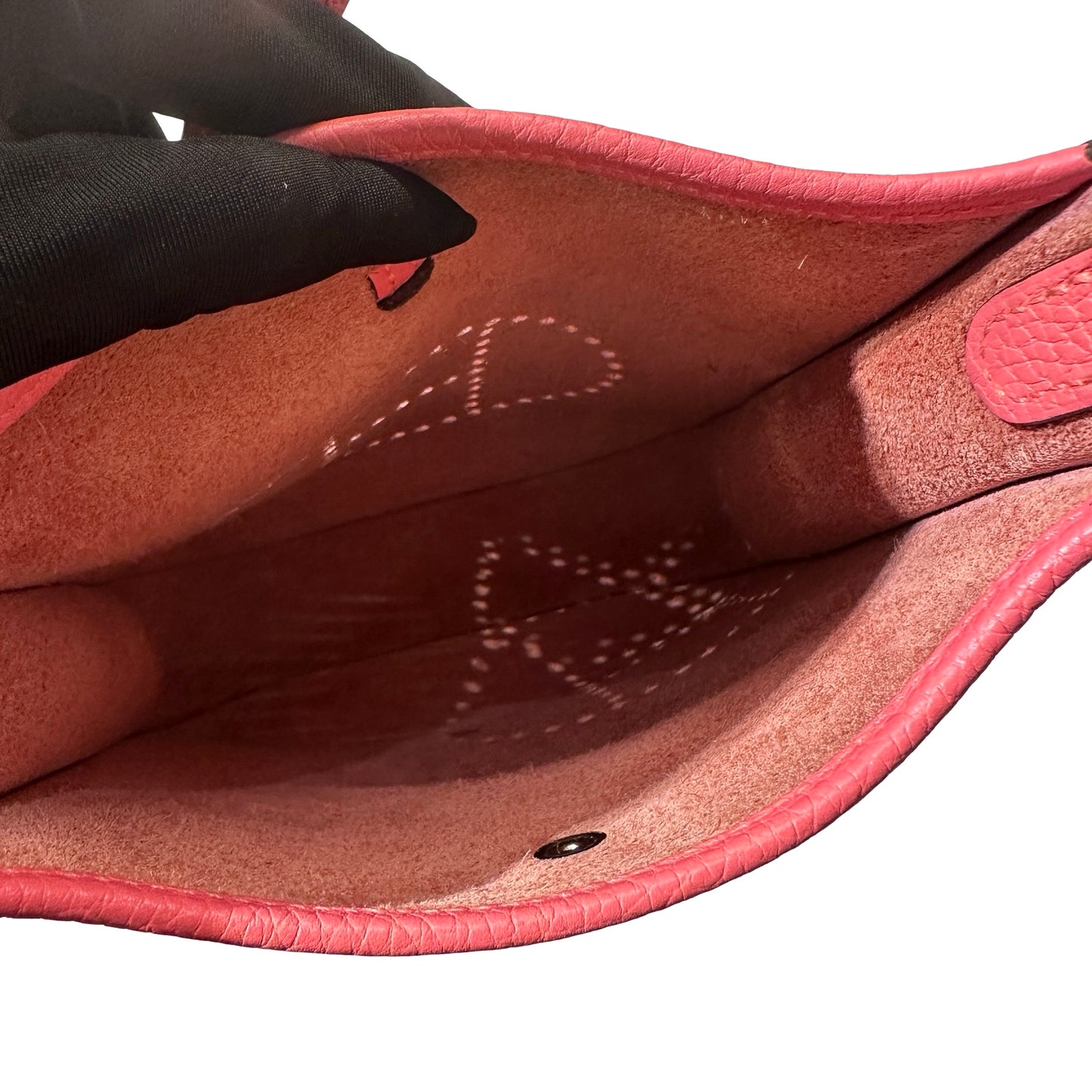 Used HERMÈS Mini Evelyne Shoulder Bag PHW Pink