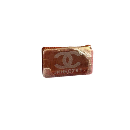 Used CHANEL Caviar Quilted Flap Bag Chain shoulder bag Red Gold
