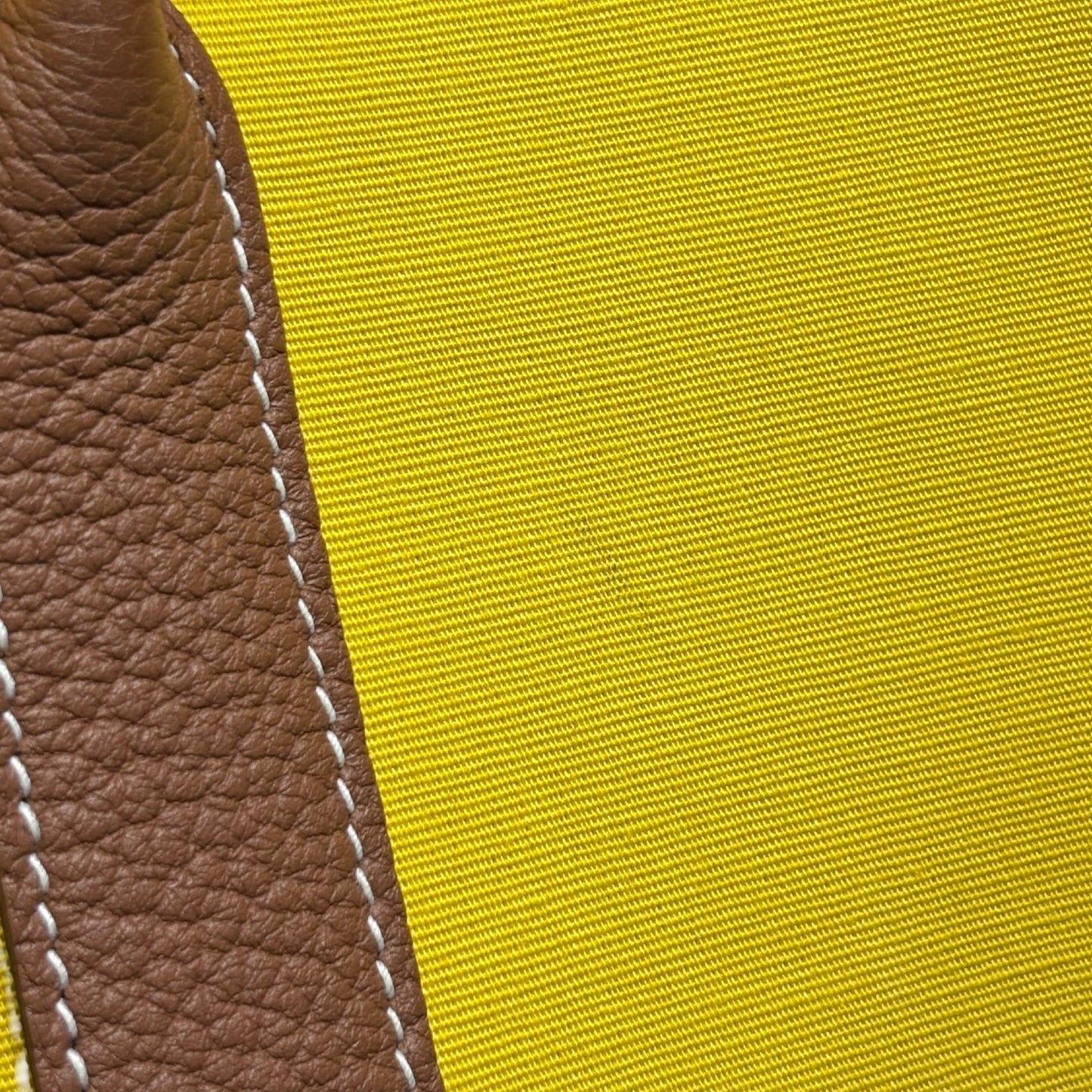Hermès Garden Party 30 Handbag Yellow PHW