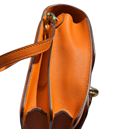 Used HERMES Roulis Shoulder Bag Orange GHW