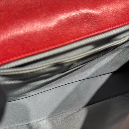 CHANEL CHAIN SHOULDER BAG RED CAVIAR SKIN PHW [3001111]