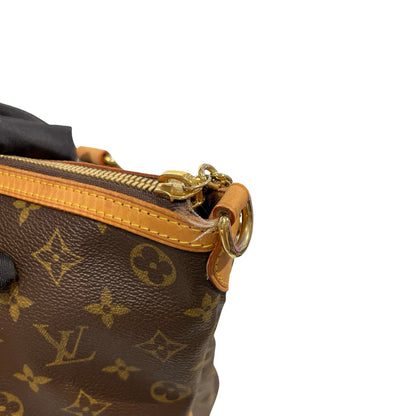 Used LOUIS VUITTON CANVAS PALERIMO Shoulder Bag BROWN GHW