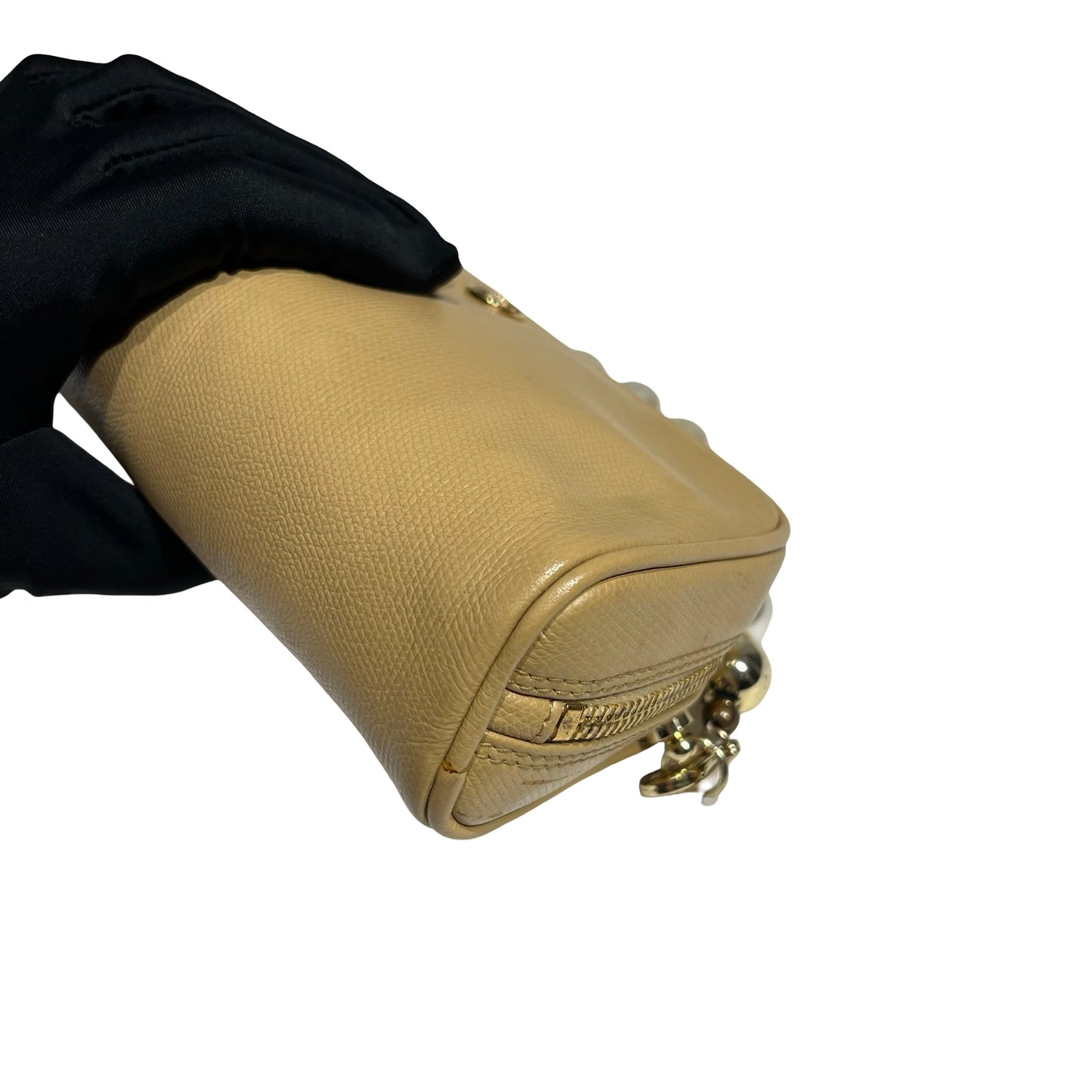 CHANEL CLUTCH BEIGE CALFSKIN GHW [3000697]