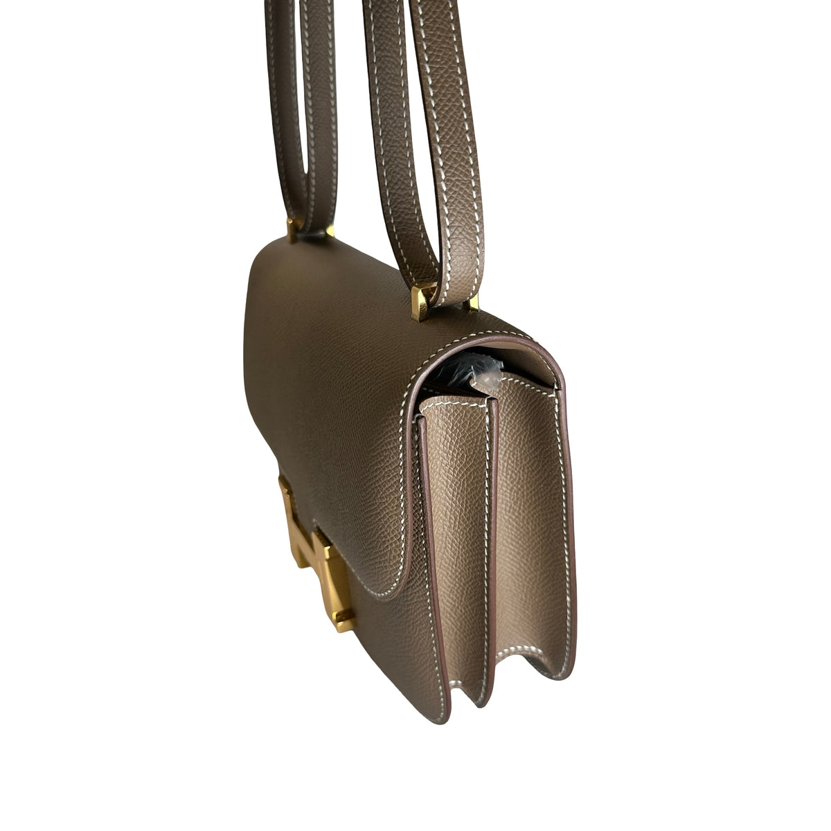 Brand New HERMES Epsom Leather Constance Shoulder Bag Etoupe