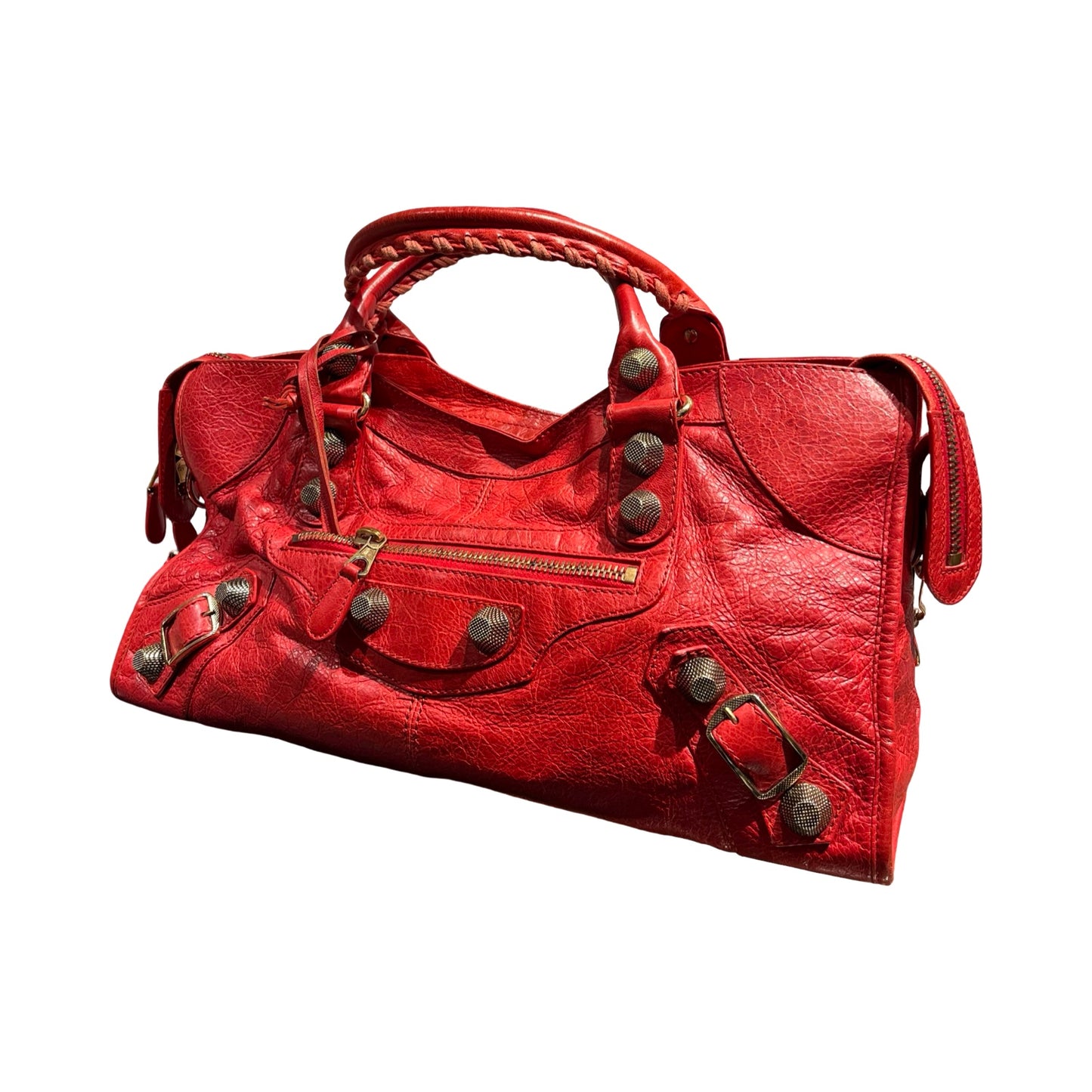 BALENCIAGA LE CITY CALFSKIN RED GHW[3001095]