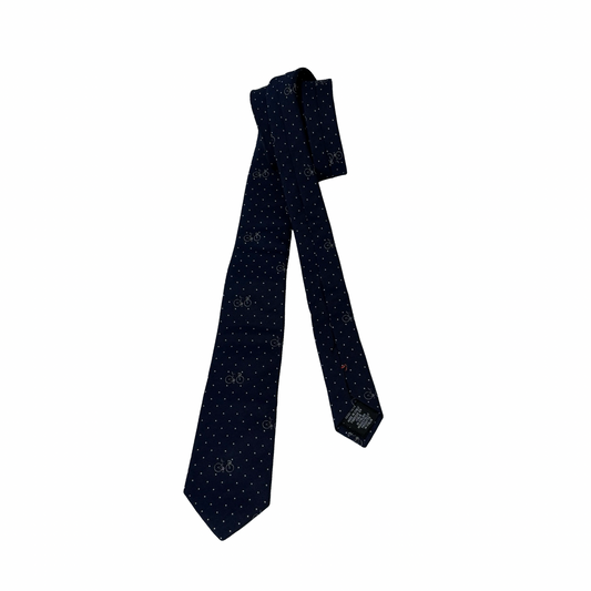 PAUL SMITH BICYCLE DOTTED TIE NAVY [3000204]