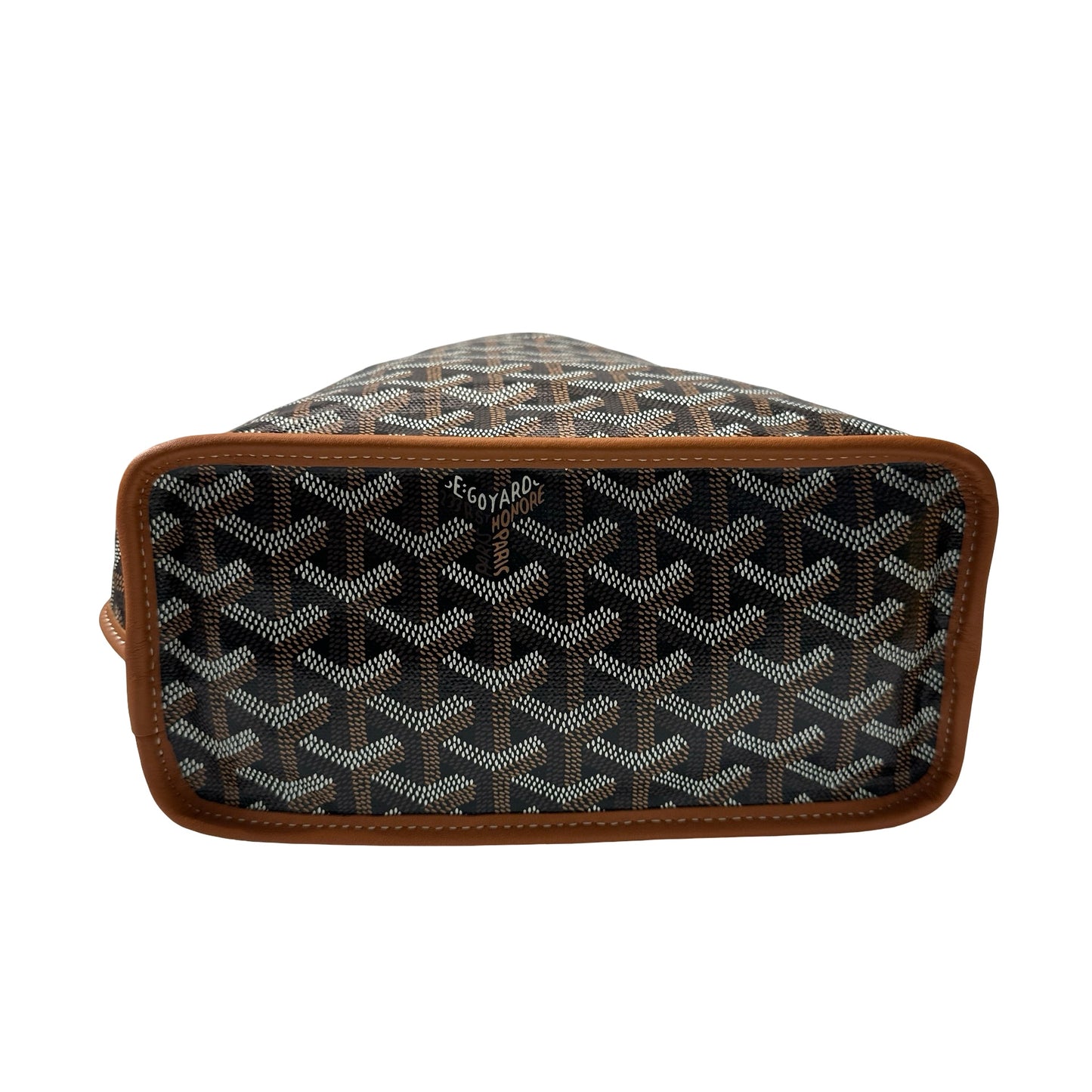 New GOYARD Sac Anjou Mini Hobo Bag Brown Black