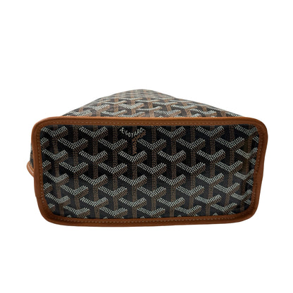 New GOYARD Sac Anjou Mini Hobo Bag Brown Black