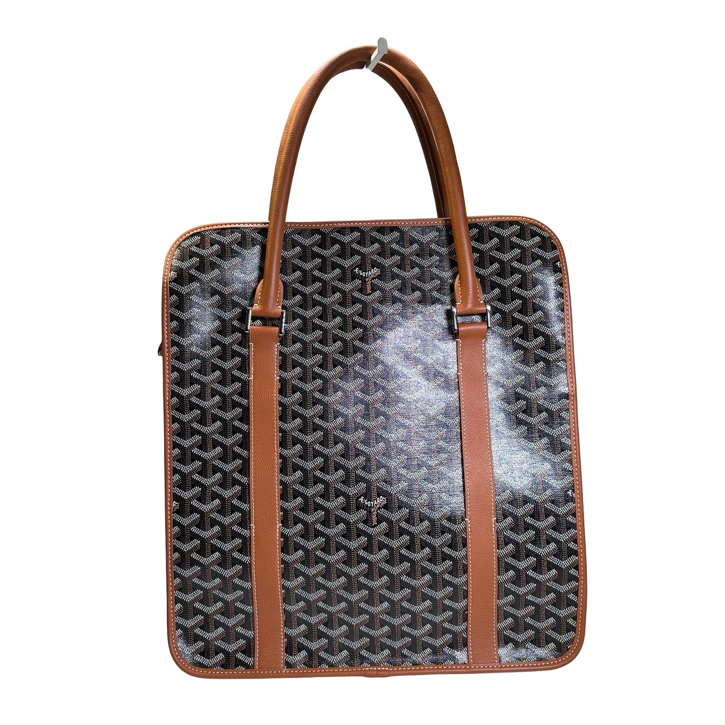 Used GOYARD Goyardine Sac de Voyage Tote Bag Black Brown