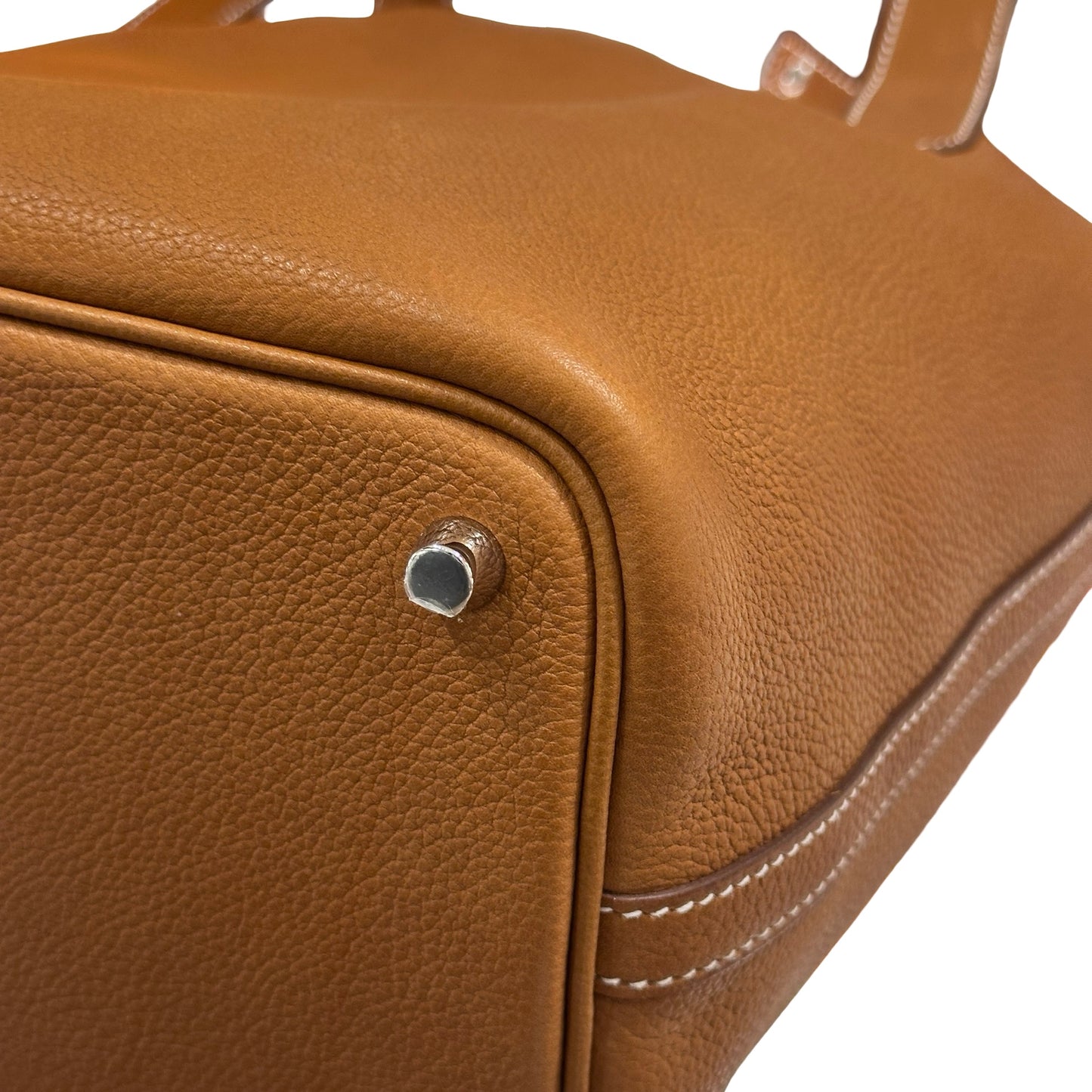 Unused HERMÈS Picotin 18 Handbag Brown PHW