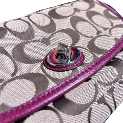 Used COACH Canvas Hobo Shoulder Handbag