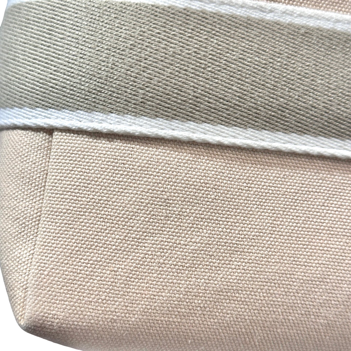 HERMES Canvas Bride-a-Brac GM Pouch Beige