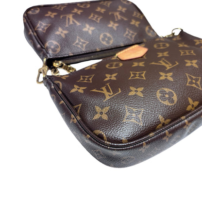 Used LOUIS VUITTON Monogram Canvas Multi Pochette Accessoires Shoulder Bag Pink
