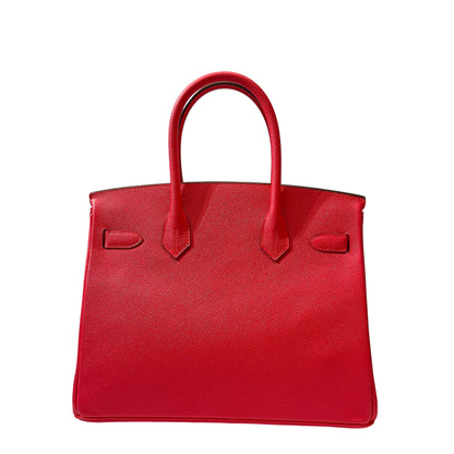Used HERMÈS Epsom leather Birkin 30 Handbag Pink PHW