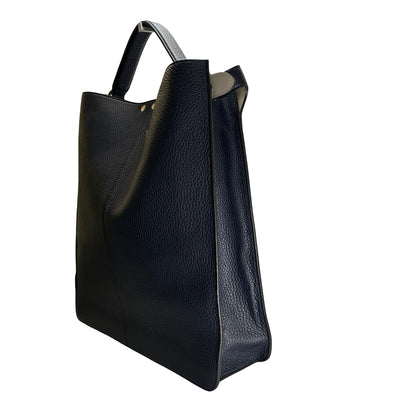 Used FENDI Leather Peekaboo Handbag Navy