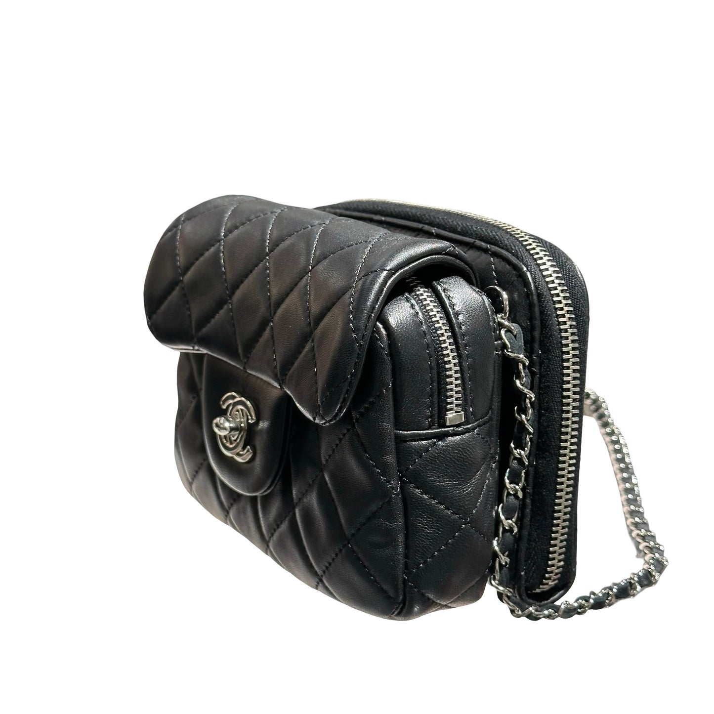 CHANEL MINI DOUBLE POUCH BAG [3000442]