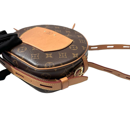 Used Louis Vuitton Monogram Eclipse Coated Canvas Shoulder Bag Brown GHW