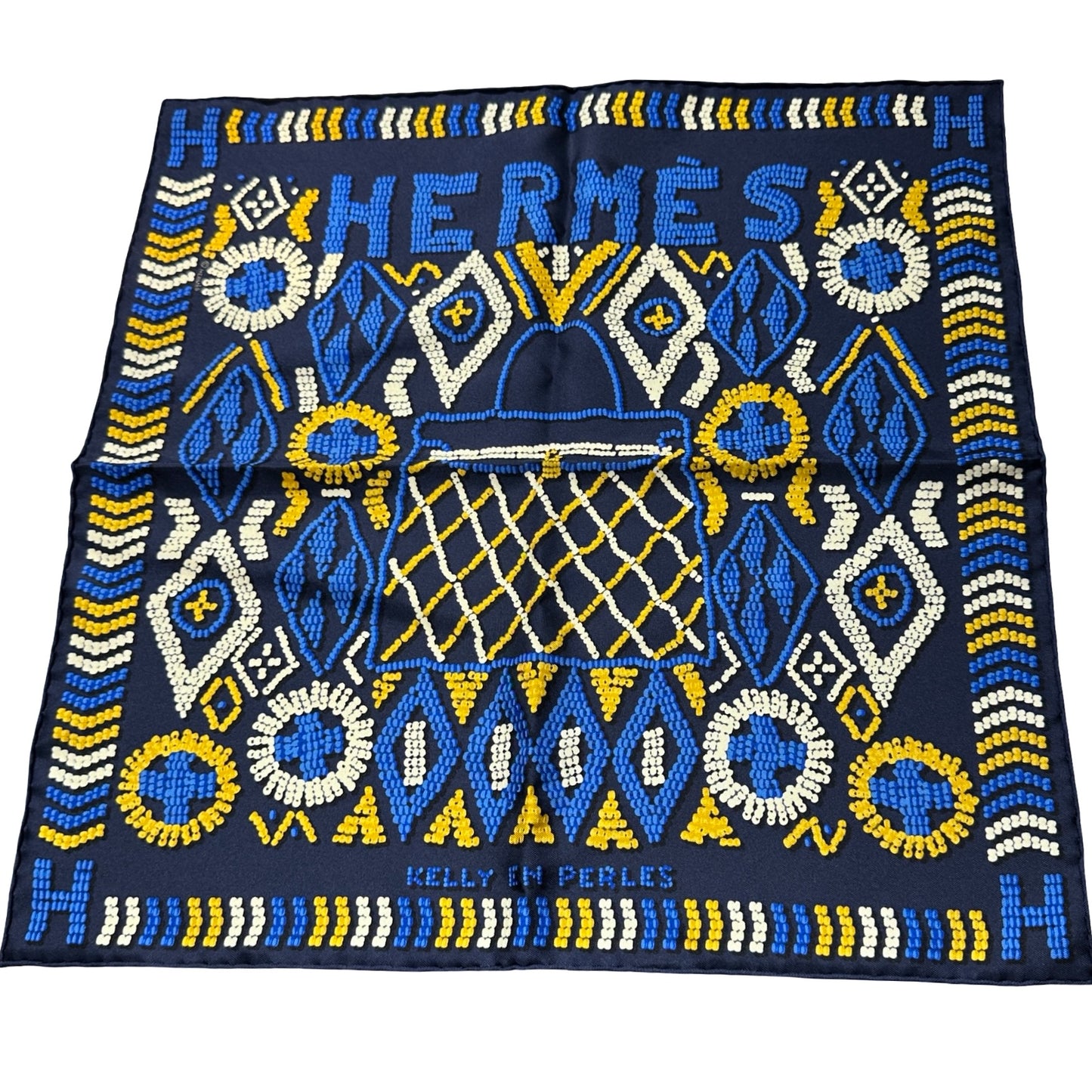 New HERMÈS Scarf Navy Blue