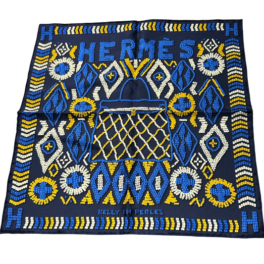 New HERMÈS Scarf Navy Blue