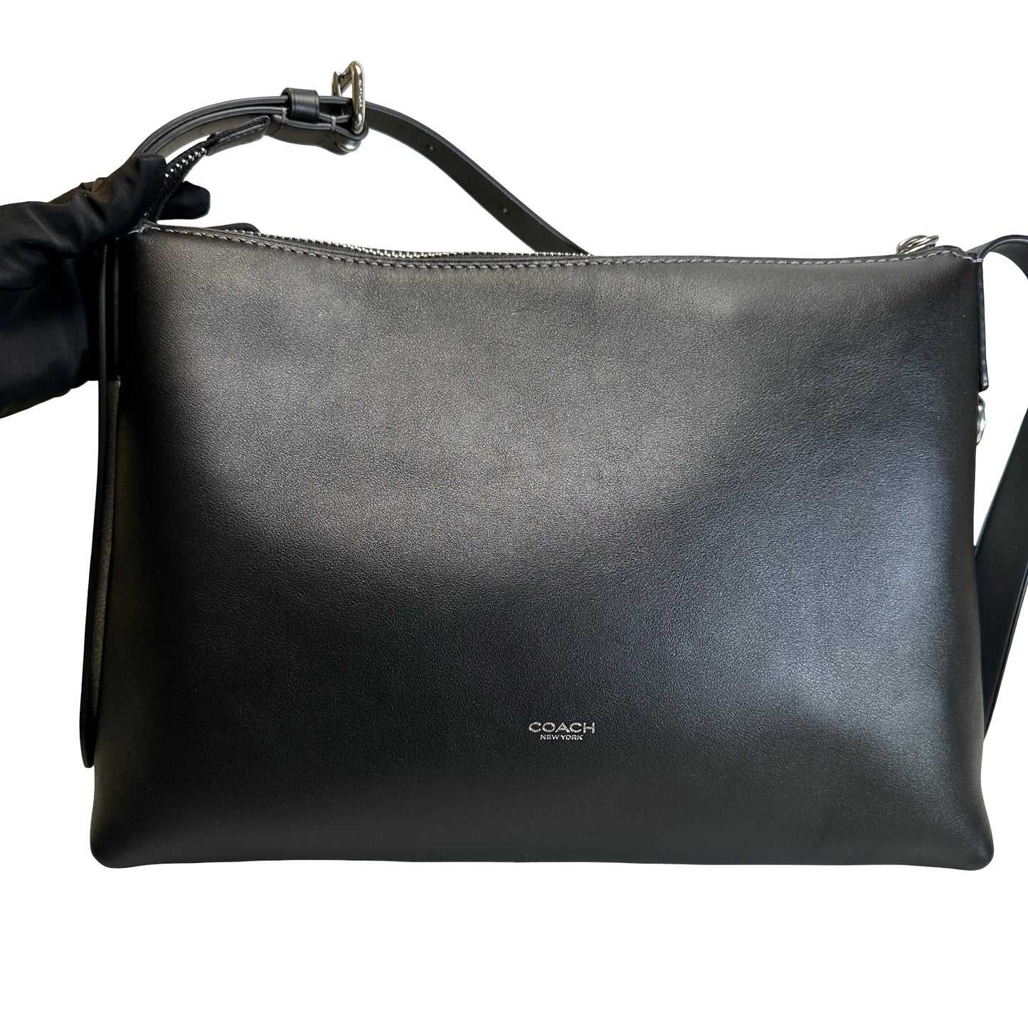 COACH Leather Crossbody Cross Body Bag Black