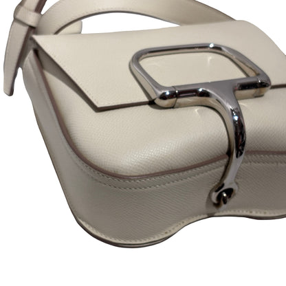 Used HERMES Epsom Mini Della Shoulder Bag Craie PHW