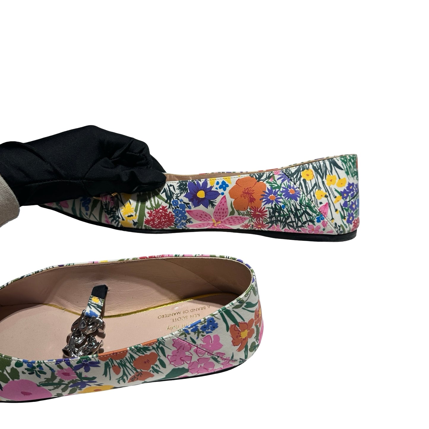 Used GUCCI Shoes Pink Yellow Green