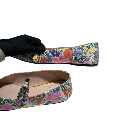 Used GUCCI Shoes Pink Yellow Green