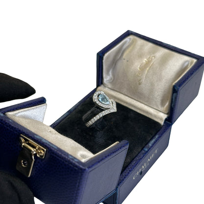 Used CHAUMET AU750 Ring Ring Silver Blue
