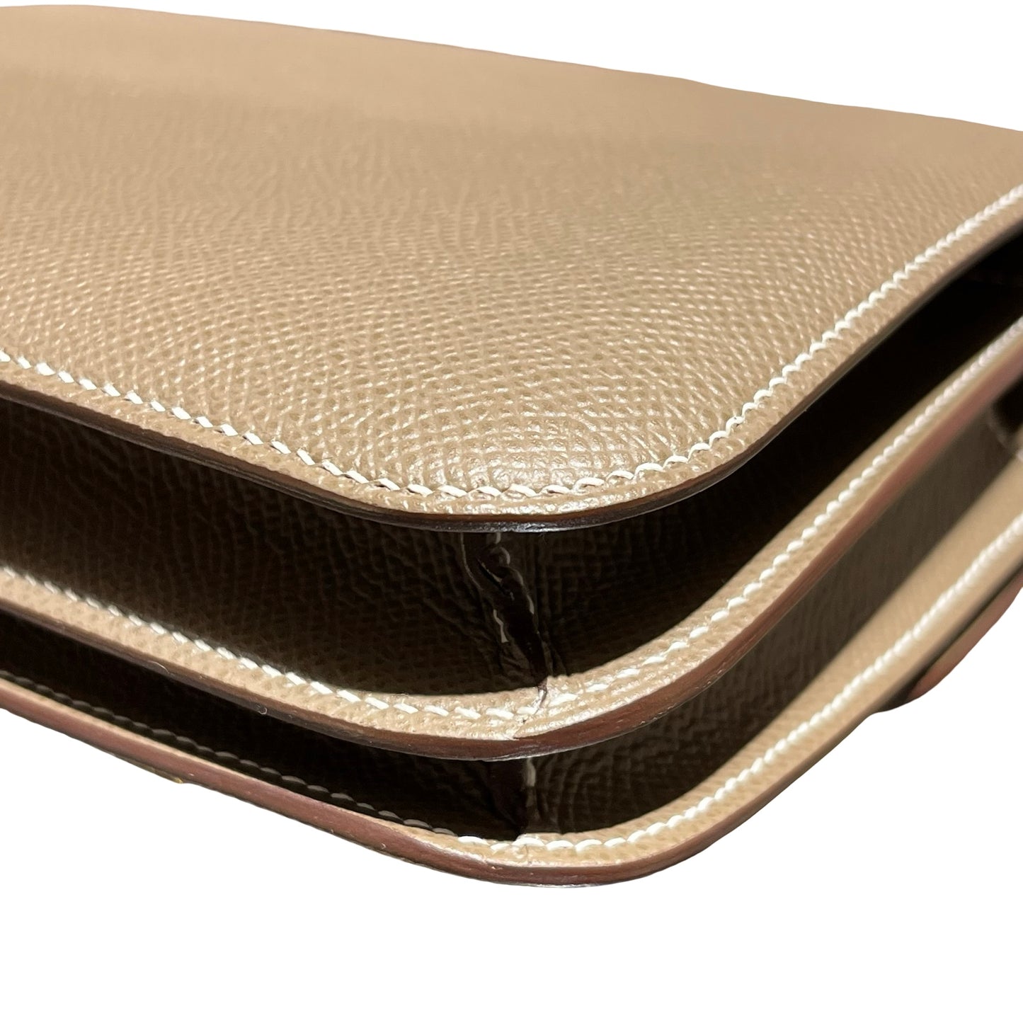 Hermès Mini Constance Shoulder Bag Etoupe GHW