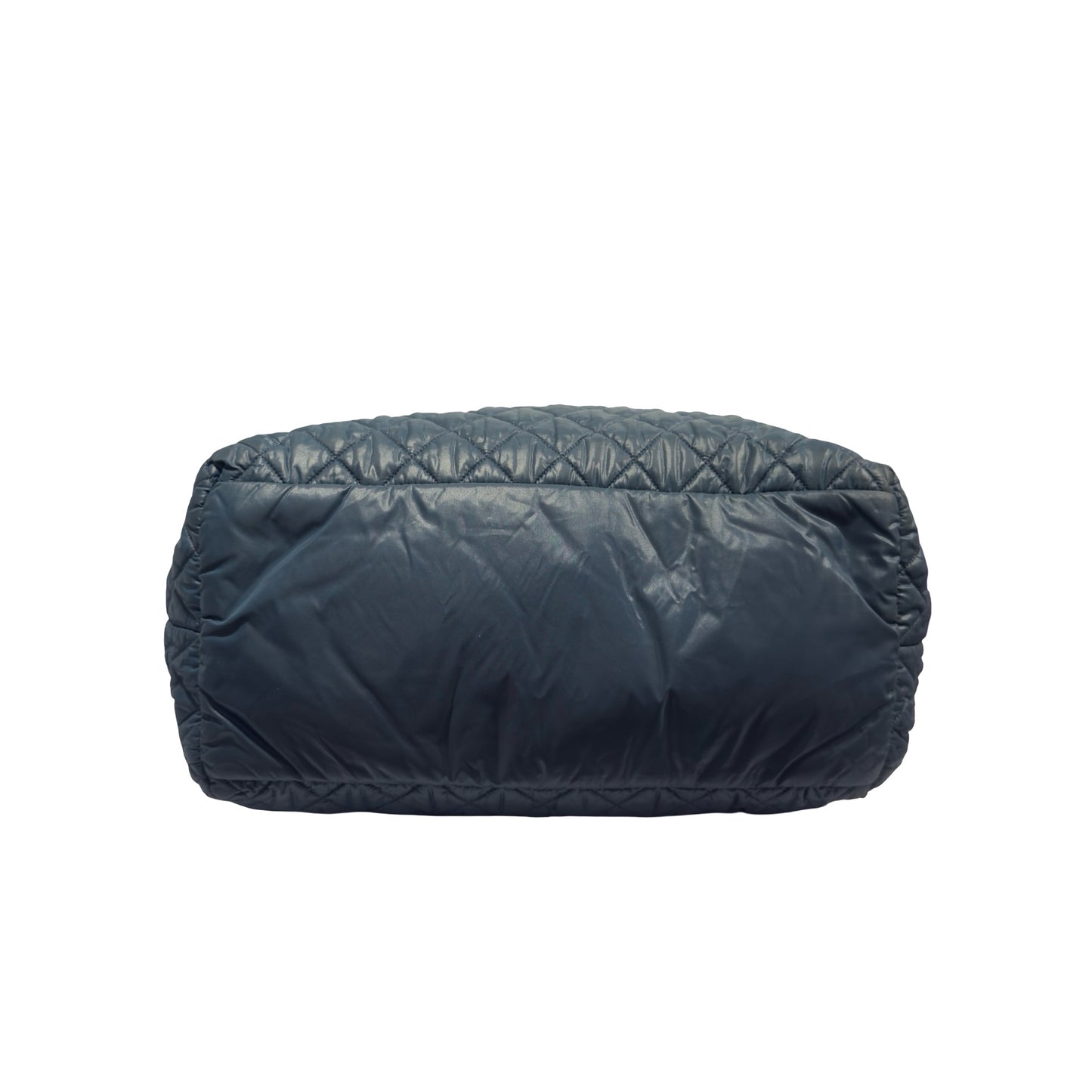Used CHANEL Quilted Cocoon Tote Bag Navy