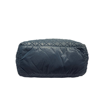 Used CHANEL Quilted Cocoon Tote Bag Navy