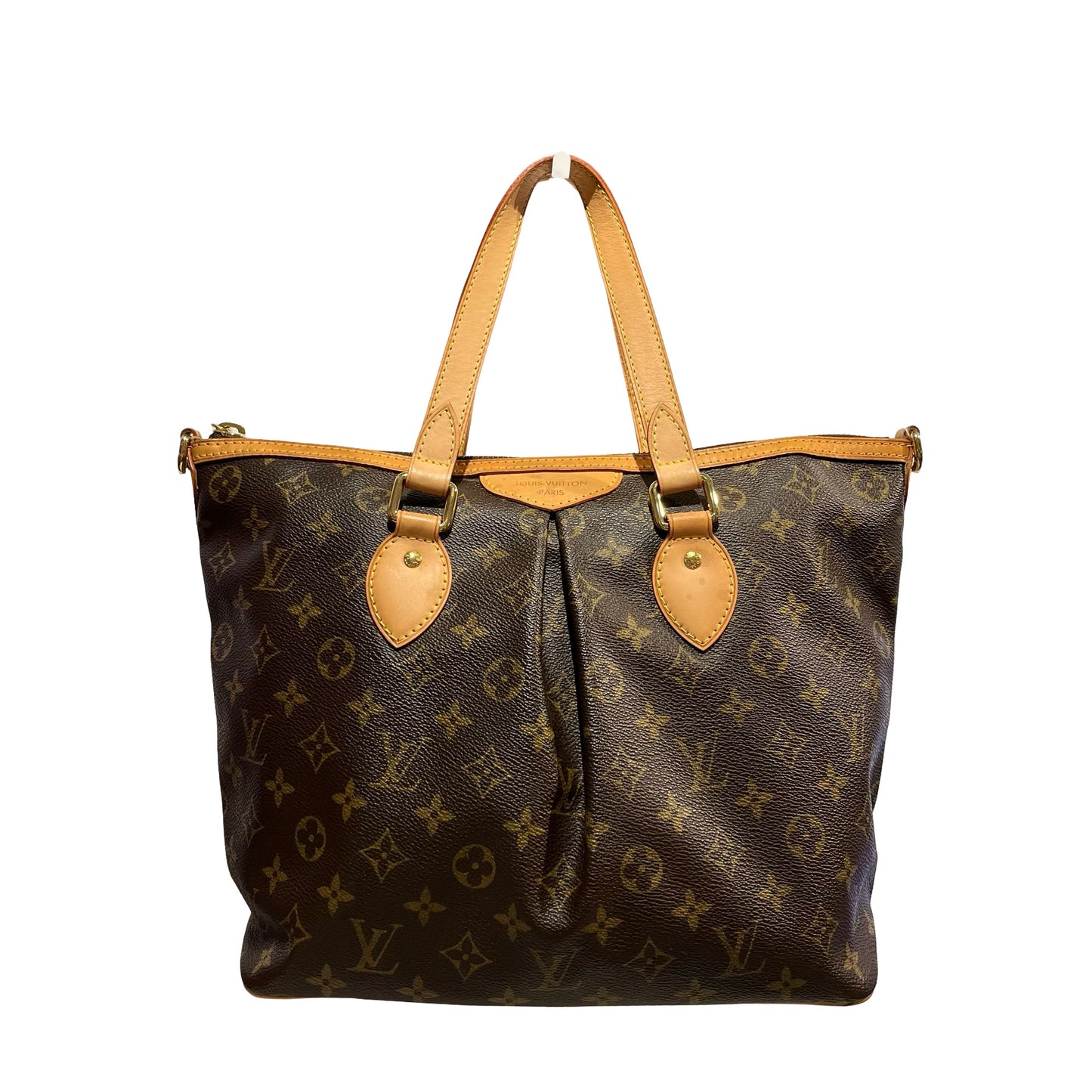 Used LOUIS VUITTON CANVAS PALERIMO Shoulder Bag BROWN GHW