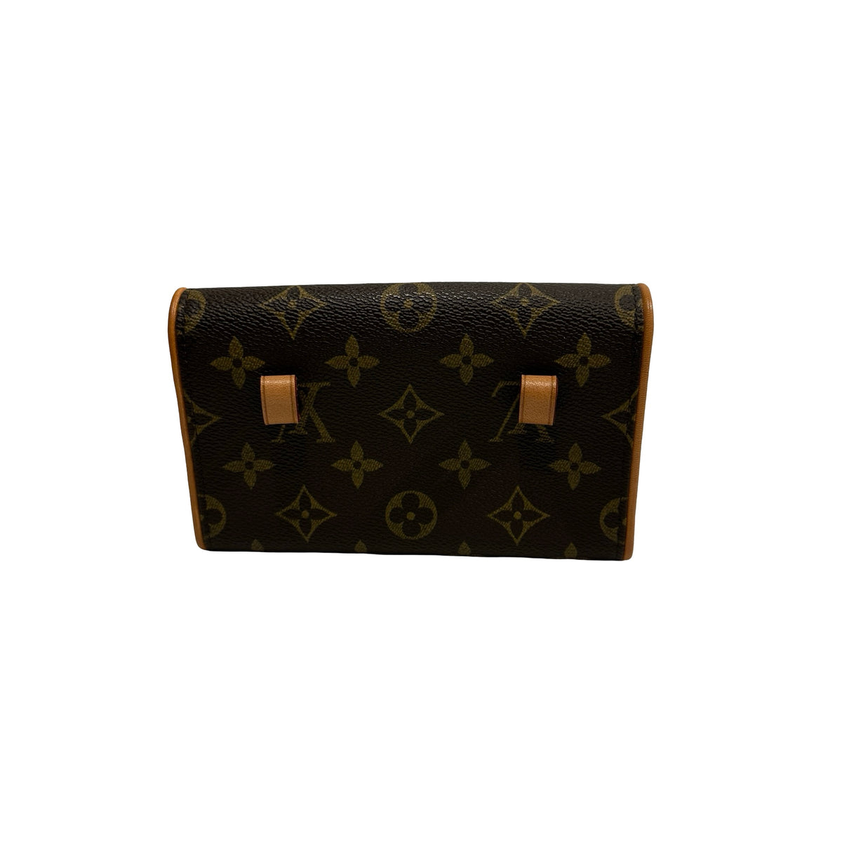 Used LOUIS VUITTON Monogram Canvas Pochette Florentine Belt bag Brown