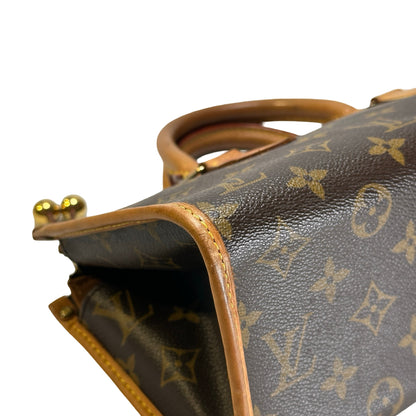 Used LOUIS VUITTON Monogram Canvas Popincourt Handbag Brown